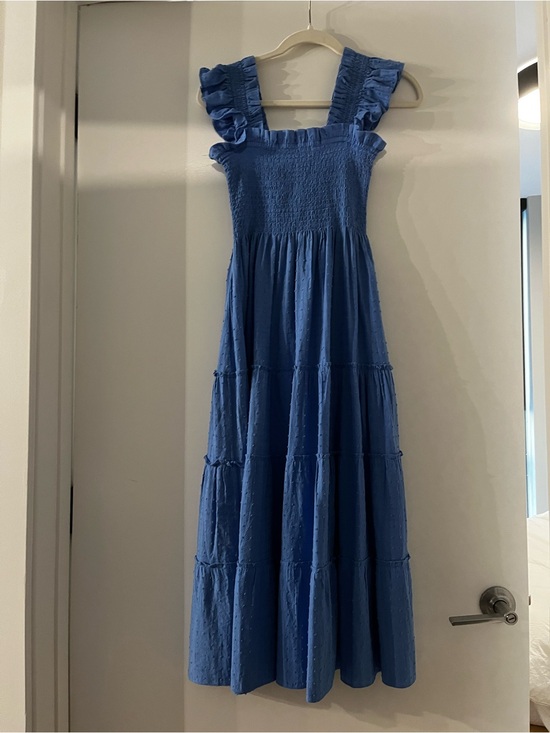 Hill House Dresses & Skirts - Hill House Blue Ruffle-Strap Tiered Maxi Dress
